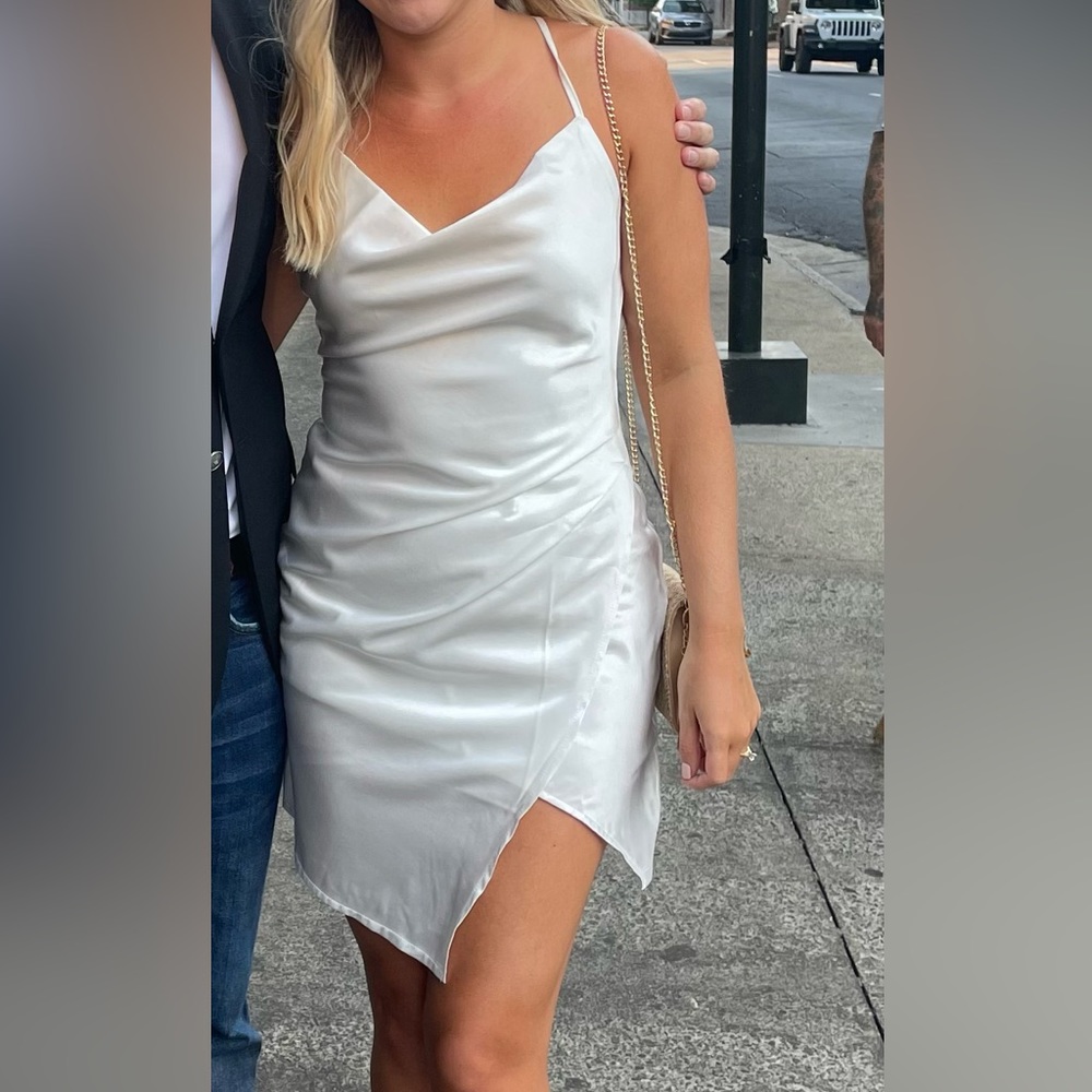 White Mini Dress-Size Small